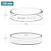 stonylab 10pk Glass Petri Dishes, 100x20 mm Autoclavable Borosilicate Glass Cell Culture Dishes Petri Dishes with Clear Lid for Laboratory