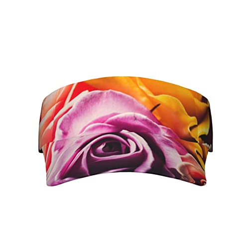 ODMP Cappello da sole sportivo alla moda, traspirante, regolabile, da uomo e da donna, Ibrido Tea Rose, Etichettalia unica