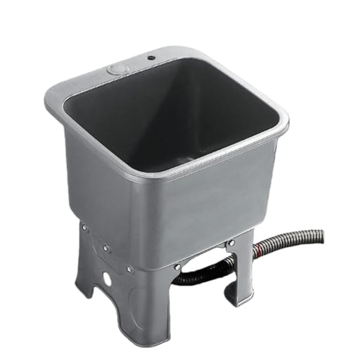 ZDQMAD シンプルキッチンシンク ローガーデンシンク 大容量 ディープシンク 屋外 プラスチック素材 蛇口なし 自立型 組み立て簡単 庭、キャンプ、家庭、工場での使用に最適 (グレー,スタンダードモデル)