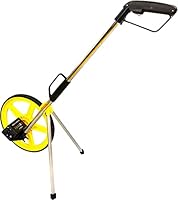 ProMeasuring Entfernungsmessrad 0-9999m – Präzises Klappbares Messrad mit Beleuchtetem Zähler, Stabiler Ständer und Tragetasche für Bau und Sport