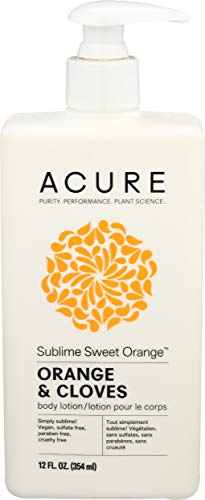 Acure Sublime Sweet Orange Body Lotion, 12 Fluid Ounces