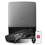 roborock Saros 20 Robot Vacuum and Mop, 3.46 in Double-Layer Threshold, 36,000 Pa, 3.14’’ Ultra Slim, Zero-Tangling for Pet Hair, 212°F Hot Water Wash, AI Powered Smart Cleaning for Carpet, Black