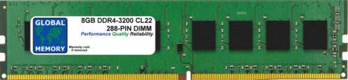 8GB DDR4 3200MHz PC4-25600 288s DIMM  RAM PCfXNgbv/}U[{[hΉ