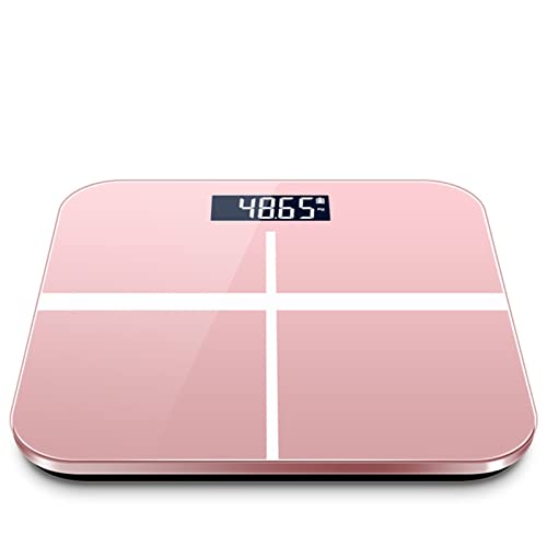 JINGYAN Básculas digitales Body Fat Scale Bathroom Scales Smart Electronic Digital Composition Analyzer Compatible LCD Display(Rose gold)