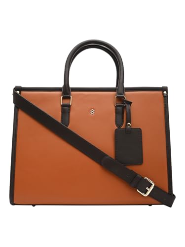 Image of HORRA Women's 13 Inch Laptop Bag With Padded Compartment | Faux Leather Laptop Handbag for Office | For College | For work Stylish Ladies Laptop Handbag