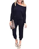 ❤️Eigenschaften: Elastische Taille, Rundhals, Langes Hülsen, Normallack, zwei Seitentaschen, lange Hosen Overall, beiläufiger Stil, Leichtgewichtler und Breathable.