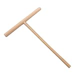 Monrocco 2Pcs Practial T Shape Crepe Maker Pancake Batter Wooden Spreader Stick Home Kitchen Tool DIY Restaurant Canteen Specially Supplies