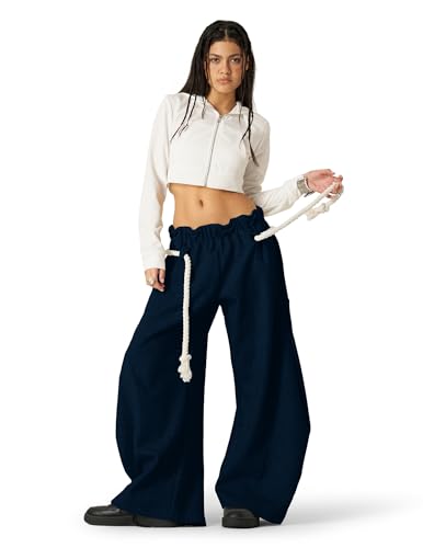 Image of Aelfric Eden Super Baggy Barrel Sweatpants Wide Leg Pants for Women Men Casual Elastic Waist Unisex Lantern Trouser Pants