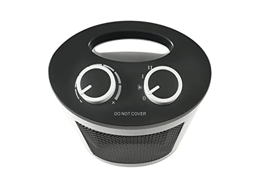 BEPER RI.080 Electric Fan Heater, 1500 W, Anti-Heat Protection, Ceramic Elements, White, White and Black - Image 2