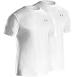 Under Armour Mens UA HeatGear® Performance Crew Undershirt 2-Pack Medium White