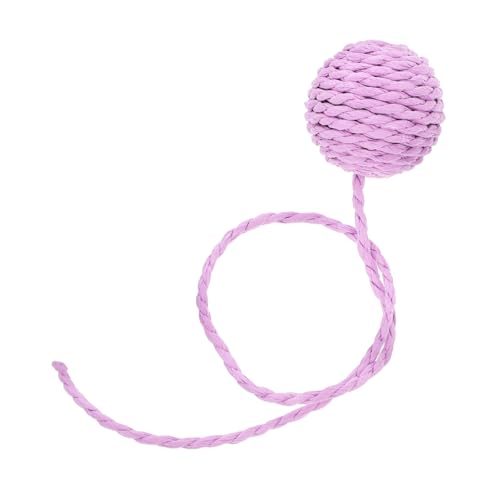 Gatuida Cat Sisal Rope Balls Bells Kitten Teaser Toy Replacement for Scratching Post Interactive Indoor Cat Play