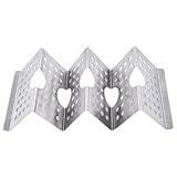 Wodsty Taco-Halter aus Edelstahl für Grill und Ofen, spülmaschinenfest, Taco-Schalengestell mit 3 Kapazitäten, Gold