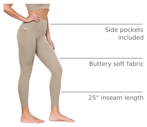 Image of ODODOS Buttery Soft Lounge Yoga Leggings with Pockets for Women 23 inch / 25 inch /28 inch High Waist Yoga Pants