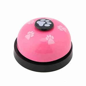 SUNGOOYUE Pet Bell Toy Interactive Toy for Dog Cat Iron Robuust Sustainable Sustainable for Pets and Gifts Liker Training (Rooskleurig)