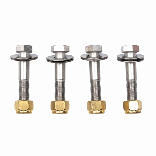 T-H Marine Jack Plate Bolt Kit – ½-20 x 2-3/4” Fine Thread Bolts with Shoulder – Stainless Steel – Includes Lock Nuts & Washers – Mounting Hardware for Outboard Motors