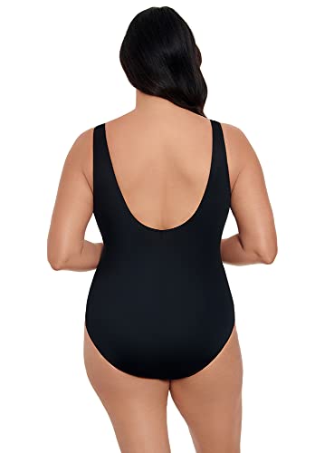 Longitude Women's Swimwear Crossover Inset Tank Soft Cup One Piece Swimsuit3