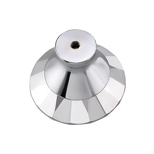 Image of Clear Glass Crystal Cabinet Knobs /Glass Dresser Knobs Pack of 8 (30mm) (Chrome Diamond knobs)