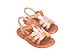 mini melissa Hip Bloomy Sandals for Toddlers, Pearlish Brown/Pink, 8
