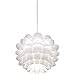 Possini Euro Design White Flower Hanging Pendant Lighting Fixture 19 1/2