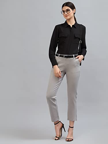 Image of Style Quotient Women Black Formal Shirt