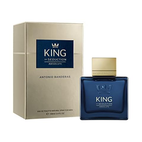 Antonio Banderas Perfumes - King of Seduction Absolute - Eau de Toilette for Men - Long Lasting - Fresh, Masculine and Elegant Fragance - Woody and Moss Notes - Ideal for Day Wear - 100 ml Cover