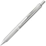 Pentel EnerGel Alloy Retractable Premium Liquid Gel Pen, (0.7mm) Silver Barrel, Black Ink, Pack of 2