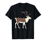 Caribou Minimalista caribù animali divertenti