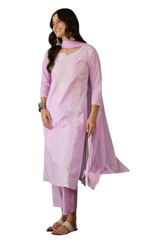 Kurta violet LookMark élégant en coton pour vos sorties d'été et soirées de gala