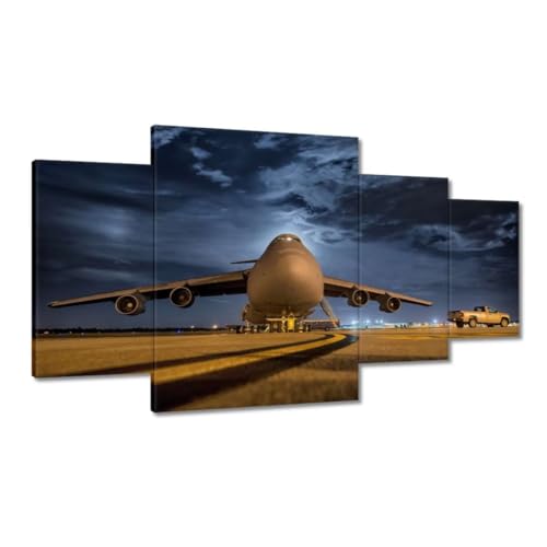 Peinture imprimée sur toile décoration murale avion haut de gamme