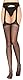 Merry Style Damen Strapsstrümpfe & Strumpfhalter Strapsstrumpfhose offen Strumpfhose Ouvert MSFI024(Schwarz,M)