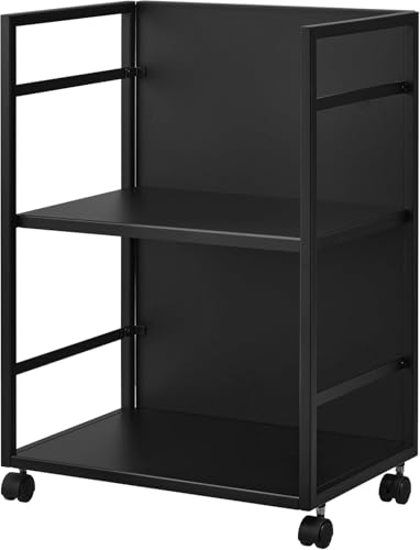目隠しワゴン ブラック 約W42×D32×H60cm タワー tower ストック 一括収納 キャスター付き