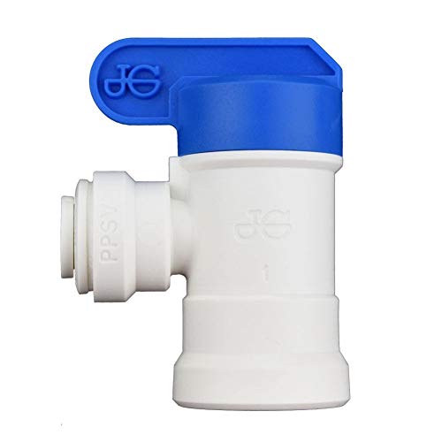 John Guest 1/4 Od X 1/4 Npt Inch Speedfit To Female Shut Off Valve, Push To Connect Plastic Plumbing Fitting, Ppsv500822Wp #TOP1
