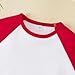 ZFZDRen 1-14Y Baby Baseball Tee Toddler Boys Girls Raglan T Shirt Kids Blouse Short Long Sleeve Casual Crew Neck Tops (Red-1, 5-6 Years)