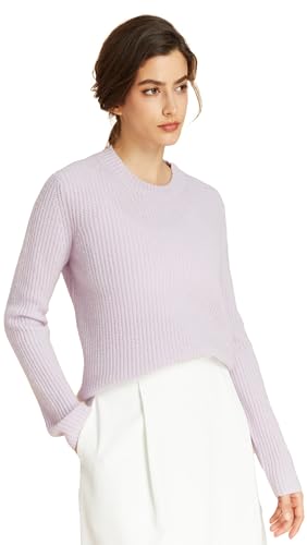 Image of EURKEA Women's Cashmere Blend Crewneck Sweater Soft Warm Winter Pullover
