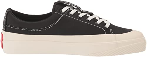 Hugo Mens Full Canvas Lace Up Sneaker, Black Shadow, 9 Us #TOP5
