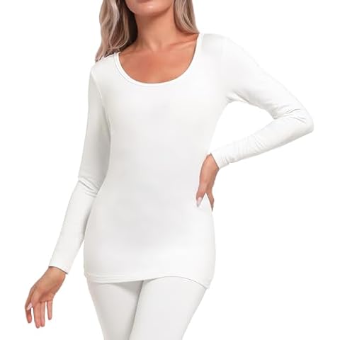 INNERSY Ladies Thermal Base Layer Long Sleeve Top Cover