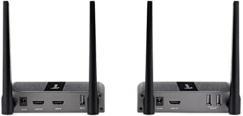 Clearclick Extend+Expand Wireless Hdmi Transmitter & Receiver Kit - 5 Ghz, Up To 650' Range, Ir & Usb Transmission (1 Transmitter + 1 Receiver Kit, Supports 4 Rx) #TOP3