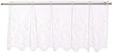 Heritage Lace Floret 60-Inch Wide by 24-Inch Drop Tier, White