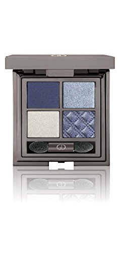 GA-DE Makeup Idyllic Soft Satin Silky Colors Eyeshadow Palette With Mirror, Denim Blue