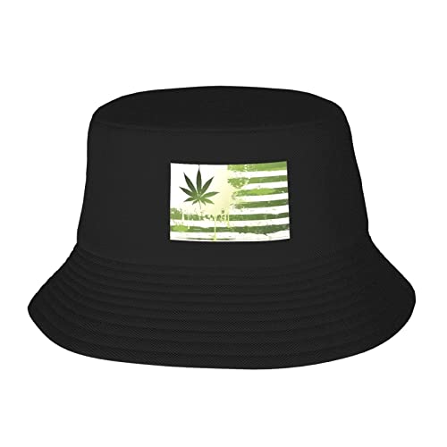 DMORJ Sombrero de pescador de doble capa para adultos, suave y transpirable, ligero y cómodo, duradero, plegable, unisex, color negro, Negro, Talla única