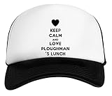 Keep Calm and Love Ploughman'S Lunch Weiß Schwarz Unisex Kinder Baseball Cap Kids White Black