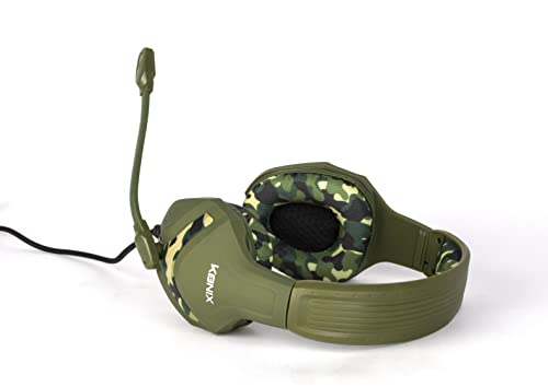 Konix PS-400 Camo Gaming-hoofdtelefoon, PS4, camouflage, compatibel met Xbox One, pc, tablet, smartphone – hoge geluidskwaliteit – gaming headset met microfoon, Nato, normaal - Afbeelding 6