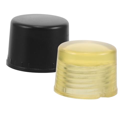 VILLCASE Detachable Rubber Hammer Tips Replacement Heads 2pcs Soft Striking Head Mallet Accessory for Manual Tool Repair and Replacement