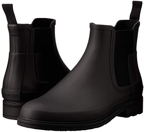 Hunter Men's Refined Chelsea Rain Boot, Black, 7 | Image 6