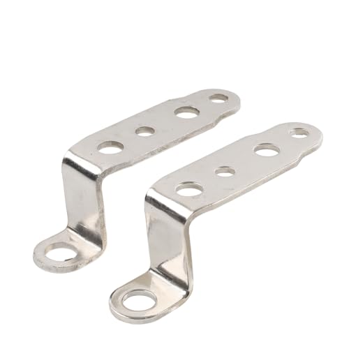 FSFY Headlight Support Holder Fog Driving Light Bracket Motorcycle Mounting Bracket 1 Pair Compatible with all 10mm (0.39 inch) turn signal holes Stainless Steel Silver