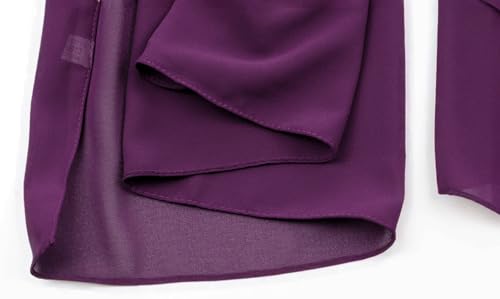 vabovin Premium Chiffon Long Scarf, Fashion Hijab Head Scarf Solid Color Shawls and Wraps for Muslim Women4