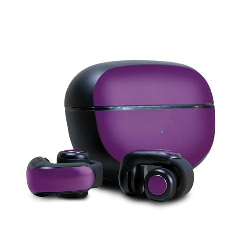 Image of Skin Compatible with Bose Ultra Open Earbuds - Solid Purple - Premium 3M Vinyl Protective Wrap Decal Cover - Easy to Apply | Crafted in The USA by MightySkins