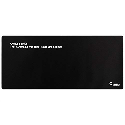 Eligoo Gaming Mouse Pad Extended XXL Large Customized Words Black Mouse Mat - 900x400mm Dimension