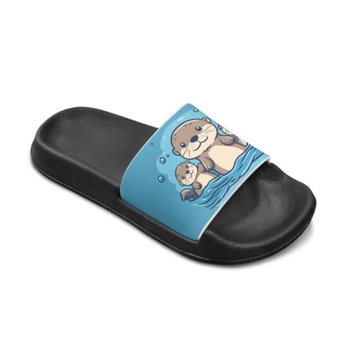 Toddler/Little Kid Girls Slide Sandal Cute Summer Slippers for Boys Lightweight Water Friendly