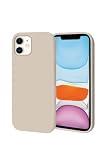 シズカウィル iPhone11用 ケース カバー シリコン 耐衝撃 スマホケース コットンキャンディ 1個入り シナモン